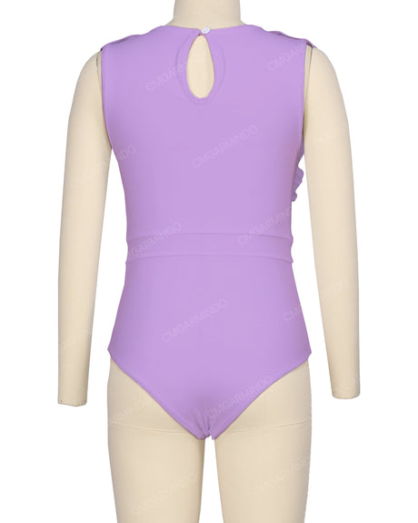 Sleeveless Frill One Piece