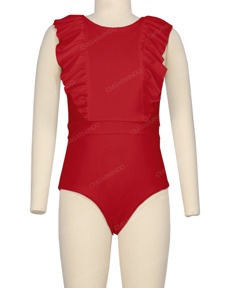 Sleeveless Frill One Piece