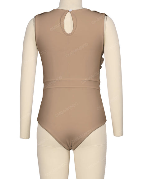 Sleeveless Frill One Piece