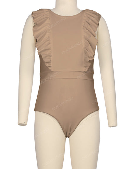 Sleeveless Frill One Piece