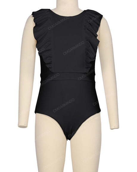 Sleeveless Frill One Piece