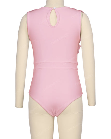 Sleeveless Frill One Piece