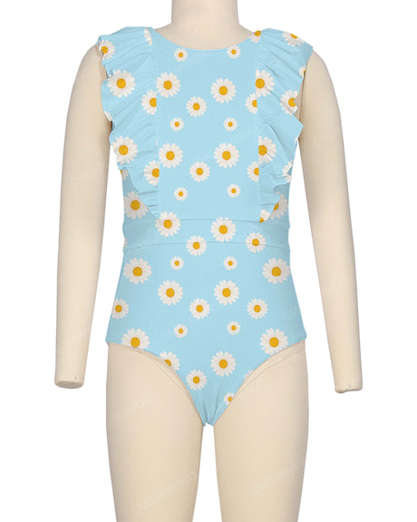 Sleeveless Frill One Piece