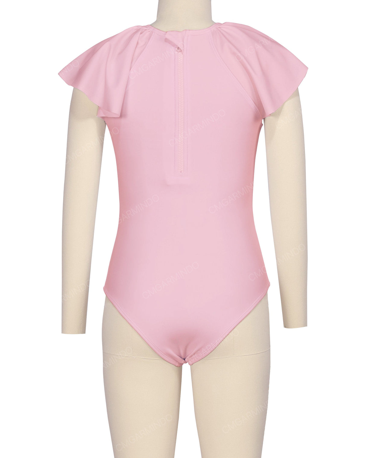 Frill Sleeve Zip Back One Piece