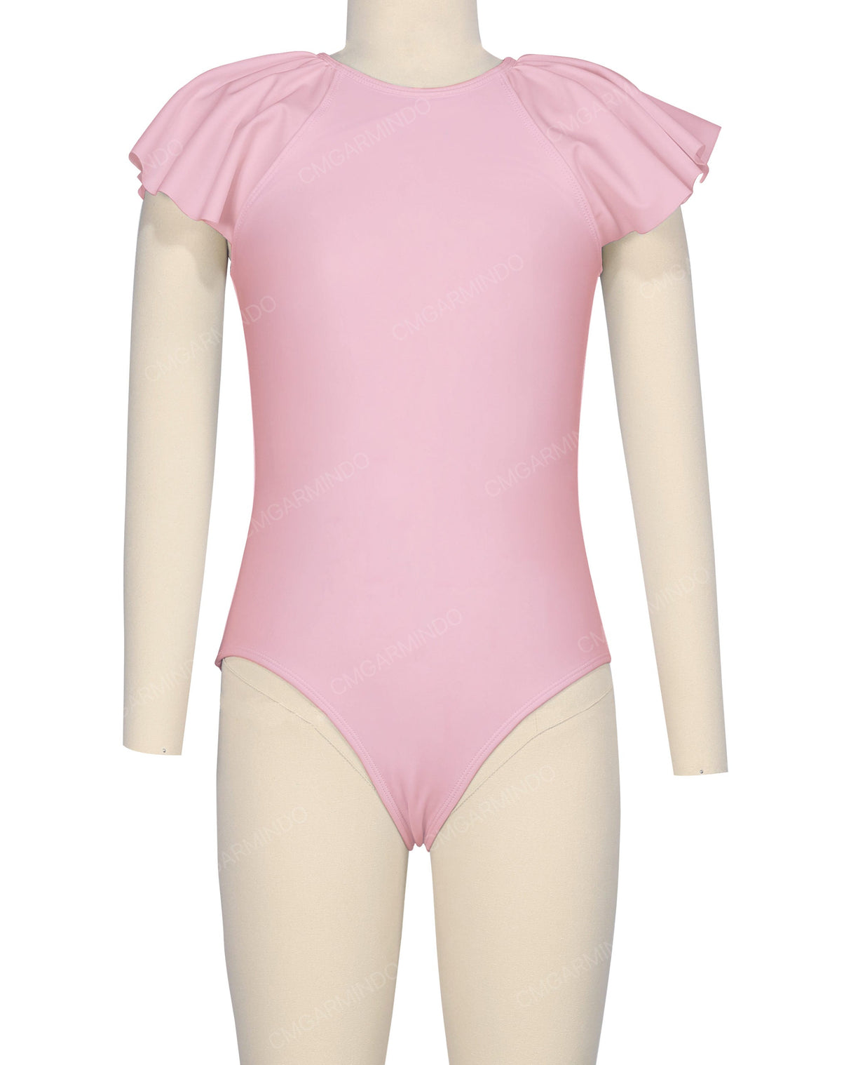 Frill Sleeve Zip Back One Piece