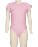 Frill Sleeve Zip Back One Piece