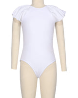 Frill Sleeve Zip Back One Piece