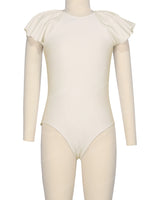 Frill Sleeve Zip Back One Piece