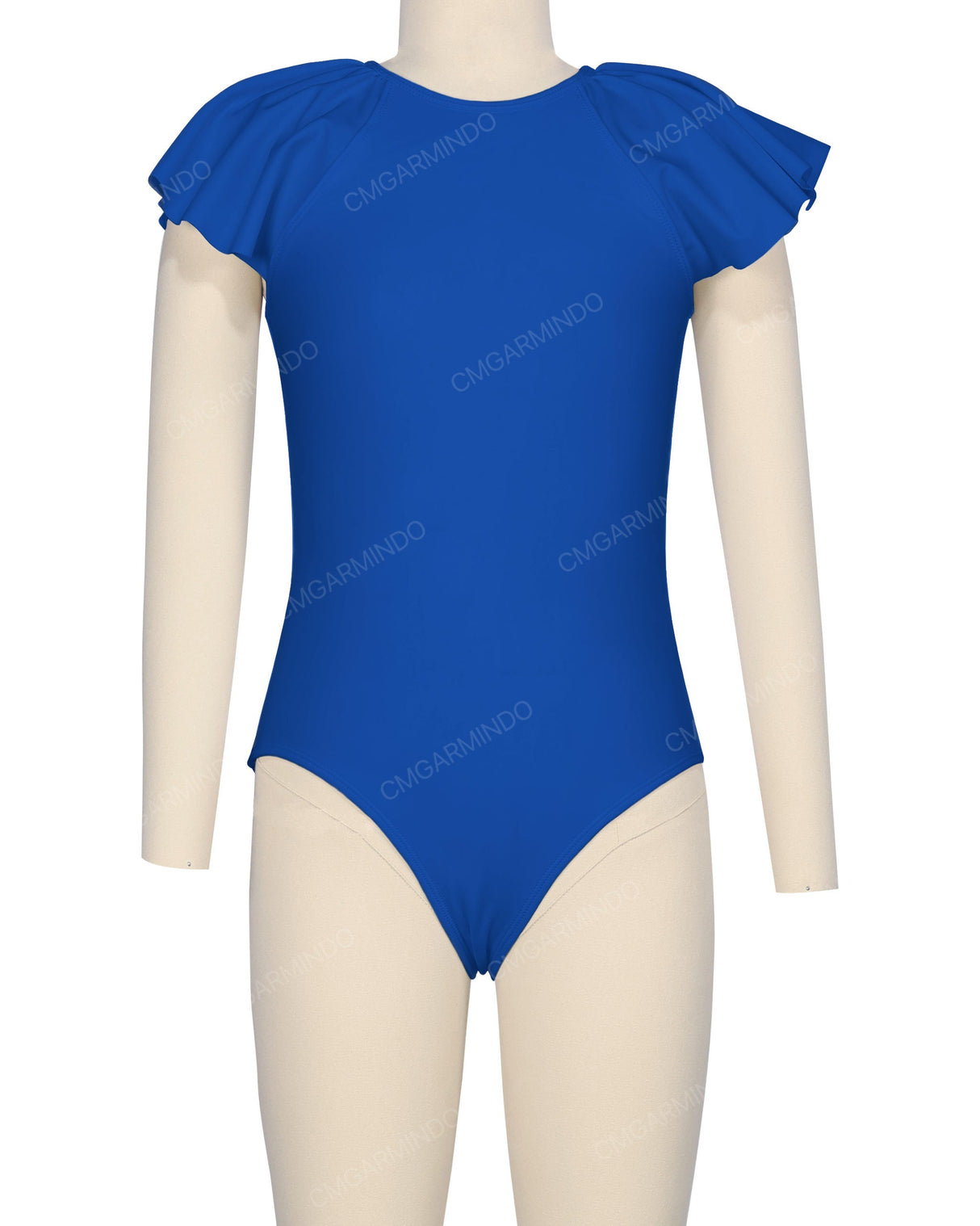 Frill Sleeve Zip Back One Piece