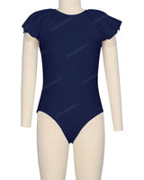 Frill Sleeve Zip Back One Piece