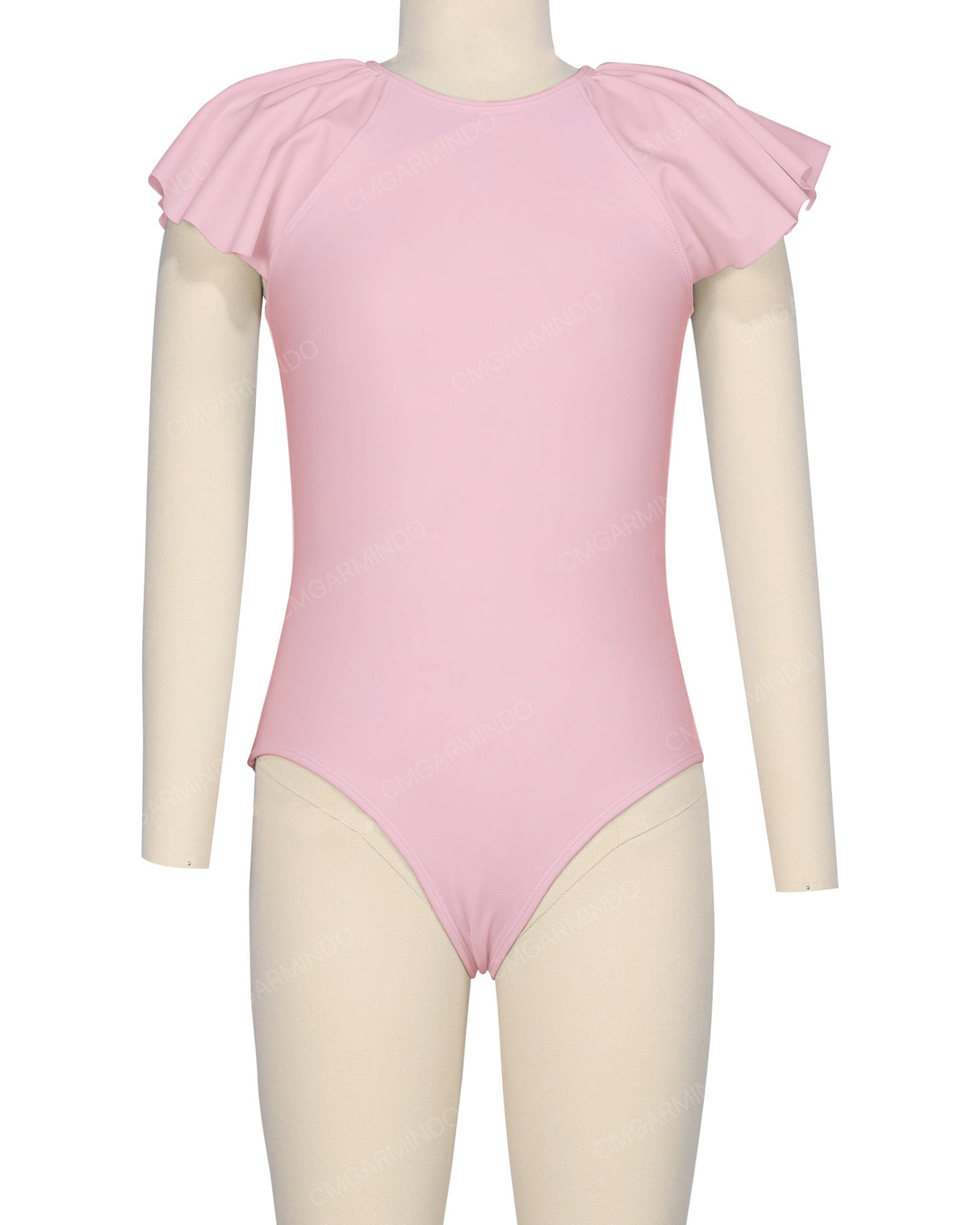 Frill Sleeve Zip Back One Piece