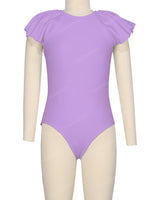 Frill Sleeve Zip Back One Piece