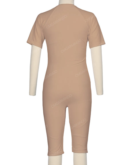 Short Sleeve Front Zip Full Piece Rashie