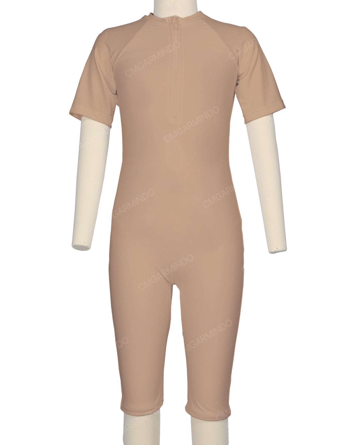 Short Sleeve Front Zip Full Piece Rashie