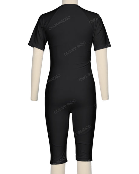 Short Sleeve Front Zip Full Piece Rashie