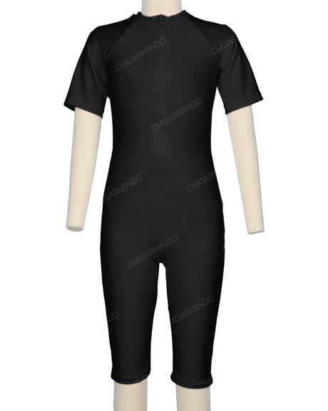 Short Sleeve Front Zip Full Piece Rashie