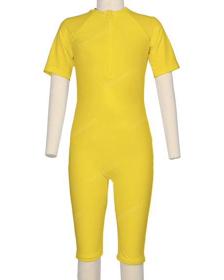 Short Sleeve Front Zip Full Piece Rashie