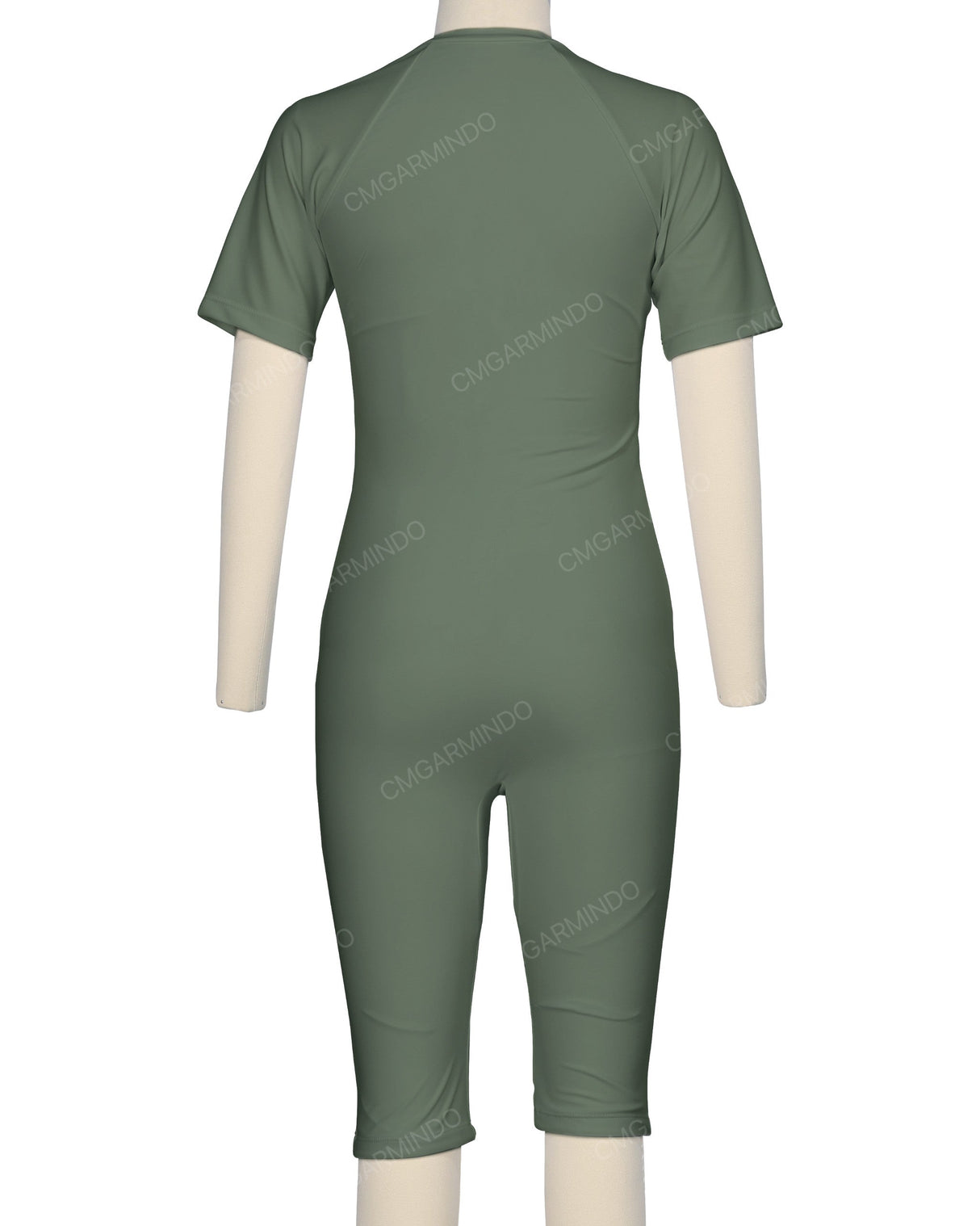 Short Sleeve Front Zip Full Piece Rashie