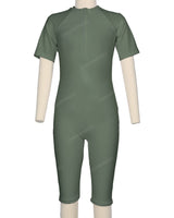 Short Sleeve Front Zip Full Piece Rashie