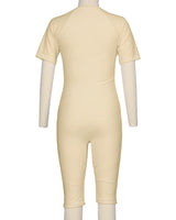 Short Sleeve Front Zip Full Piece Rashie