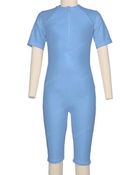 Short Sleeve Front Zip Full Piece Rashie