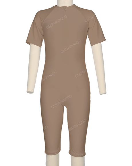 Short Sleeve Front Zip Full Piece Rashie