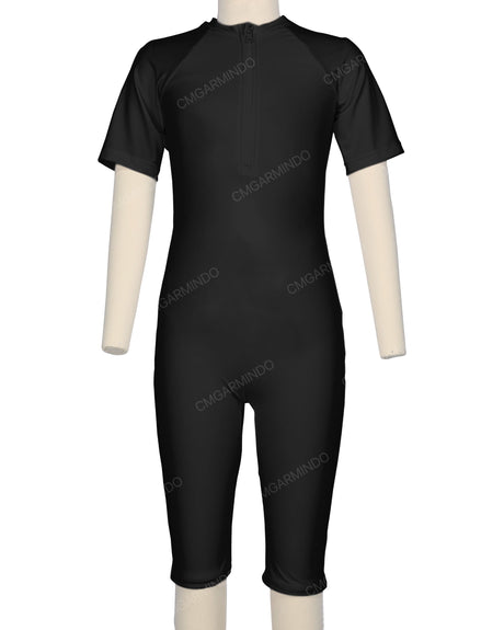Short Sleeve Front Zip Full Piece Rashie
