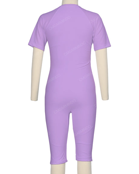 Short Sleeve Front Zip Full Piece Rashie