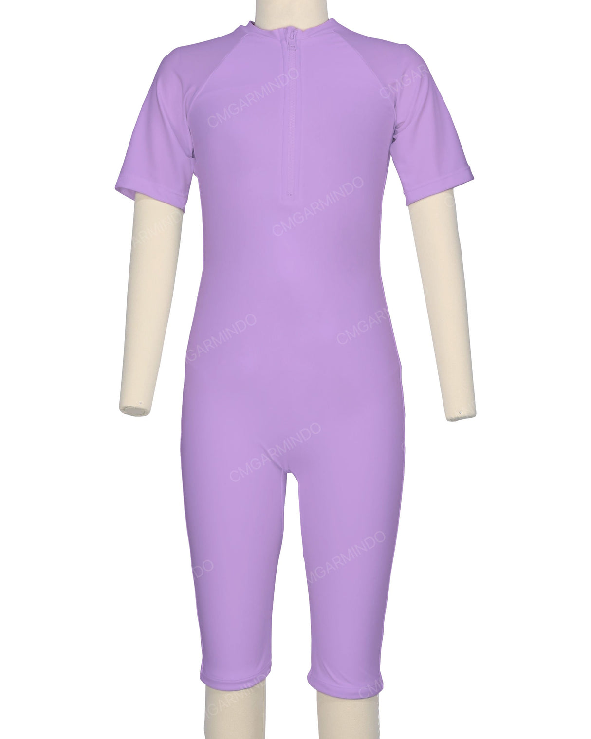 Short Sleeve Front Zip Full Piece Rashie