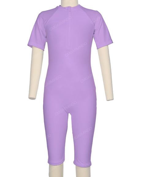 Short Sleeve Front Zip Full Piece Rashie