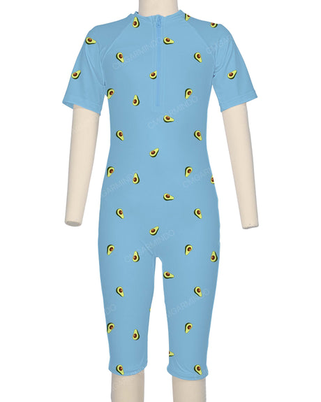 Short Sleeve Front Zip Full Piece Rashie
