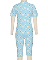 Short Sleeve Front Zip Full Piece Rashie