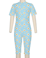 Short Sleeve Front Zip Full Piece Rashie