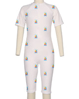 Short Sleeve Front Zip Full Piece Rashie