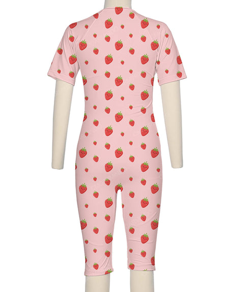 Short Sleeve Front Zip Full Piece Rashie