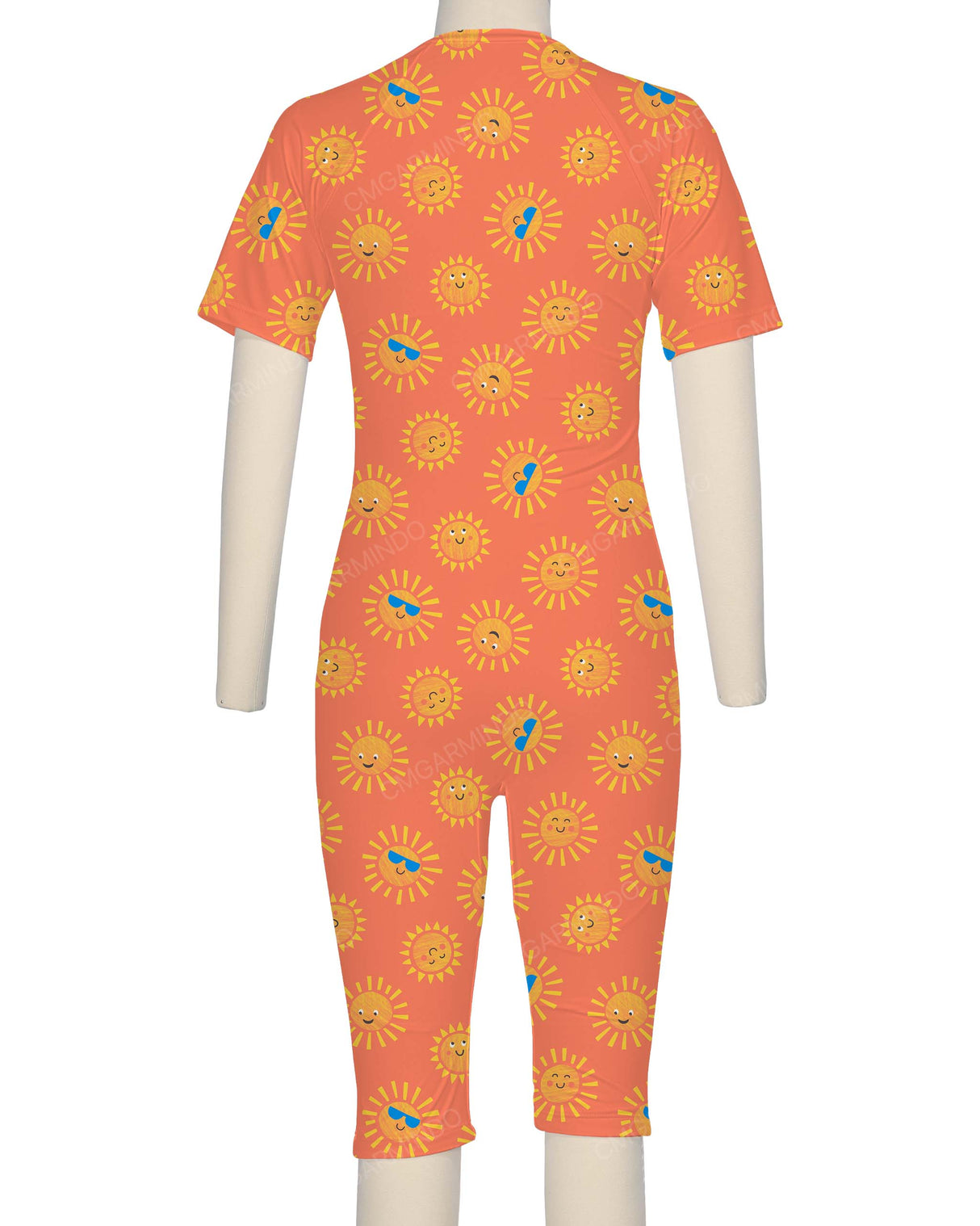 Short Sleeve Front Zip Full Piece Rashie