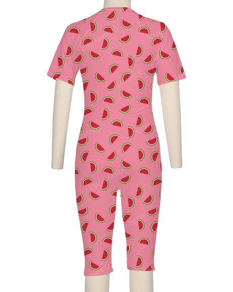 Short Sleeve Front Zip Full Piece Rashie