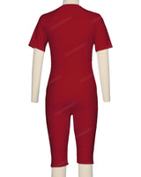 Short Sleeve Front Zip Full Piece Rashie