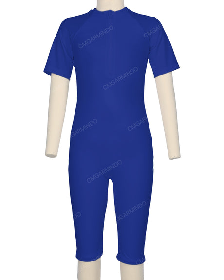 Short Sleeve Front Zip Full Piece Rashie