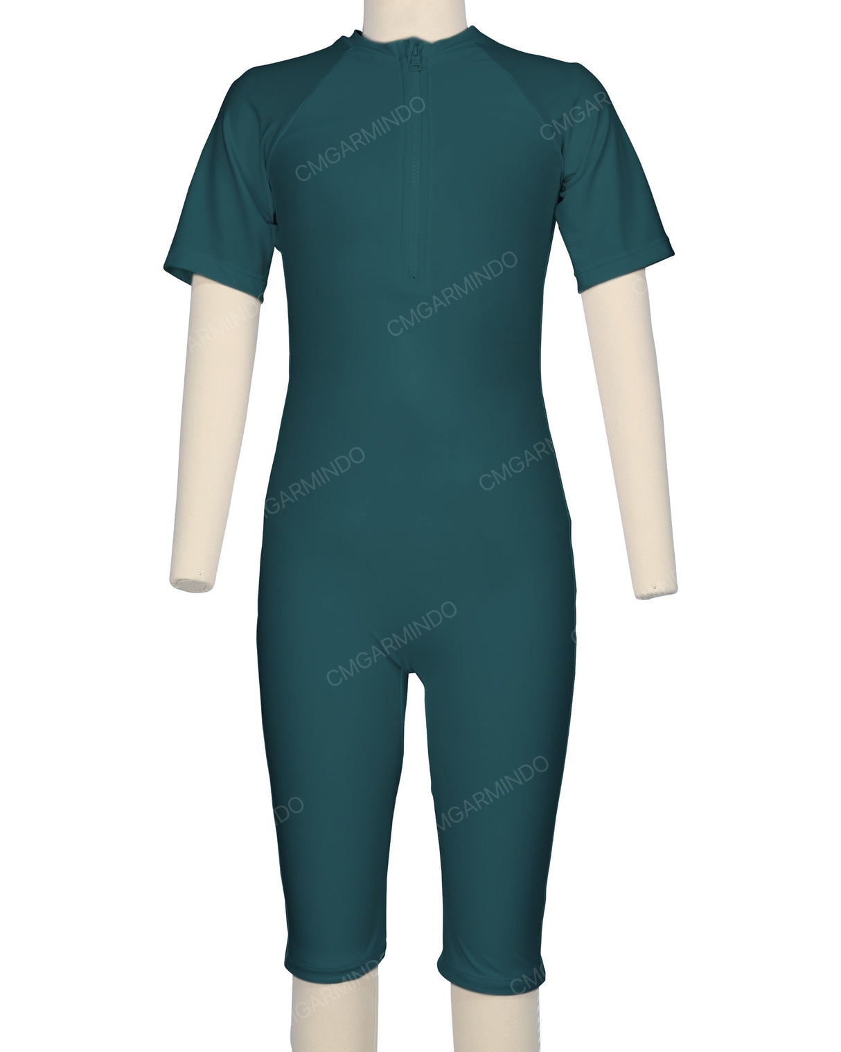 Short Sleeve Front Zip Full Piece Rashie