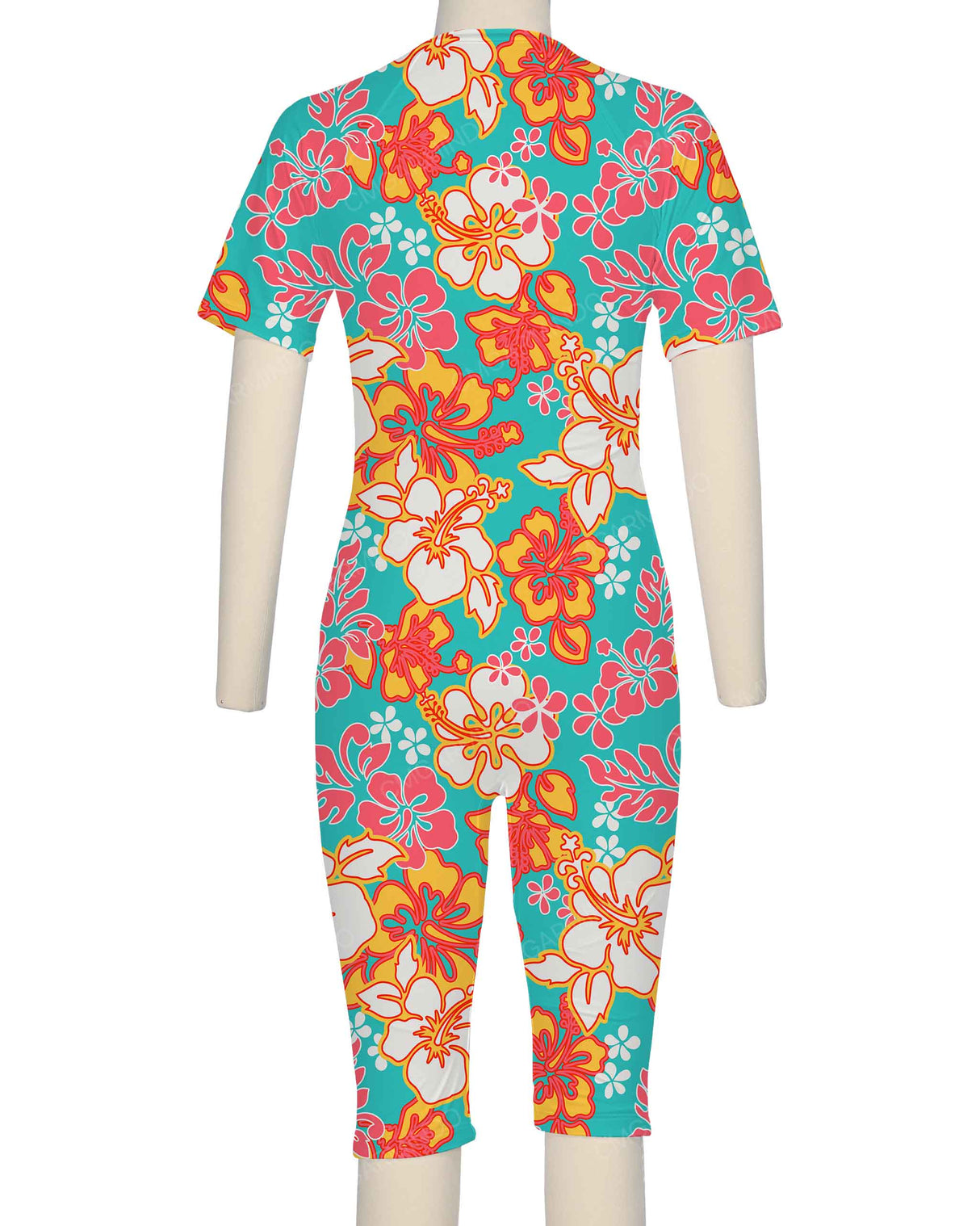 Short Sleeve Front Zip Full Piece Rashie