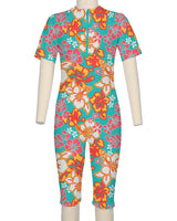 Short Sleeve Front Zip Full Piece Rashie