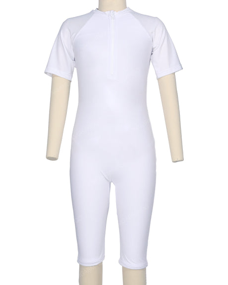 Short Sleeve Front Zip Full Piece Rashie