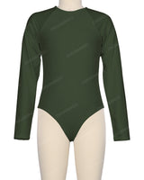 Long Sleeve Zip Back One Piece