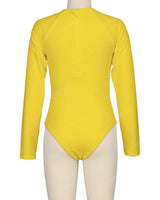Long Sleeve Zip Back One Piece