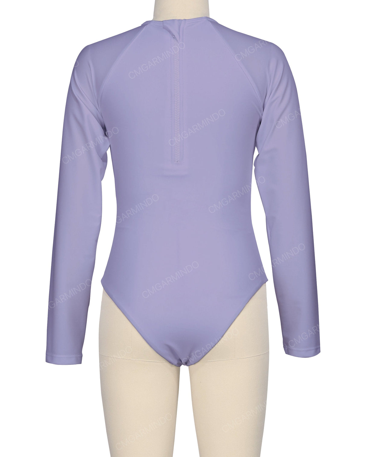 Long Sleeve Zip Back One Piece