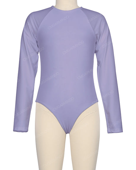 Long Sleeve Zip Back One Piece