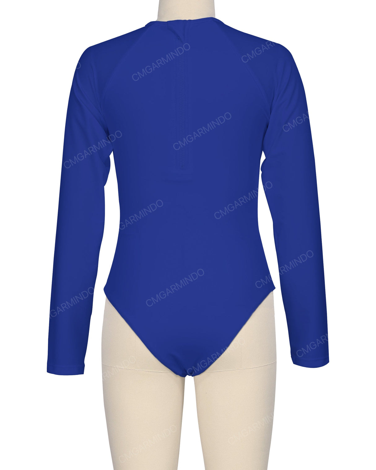 Long Sleeve Zip Back One Piece