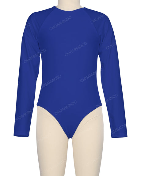 Long Sleeve Zip Back One Piece