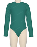 Long Sleeve Zip Back One Piece